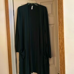 Dark Green long sleeve sweater/duster